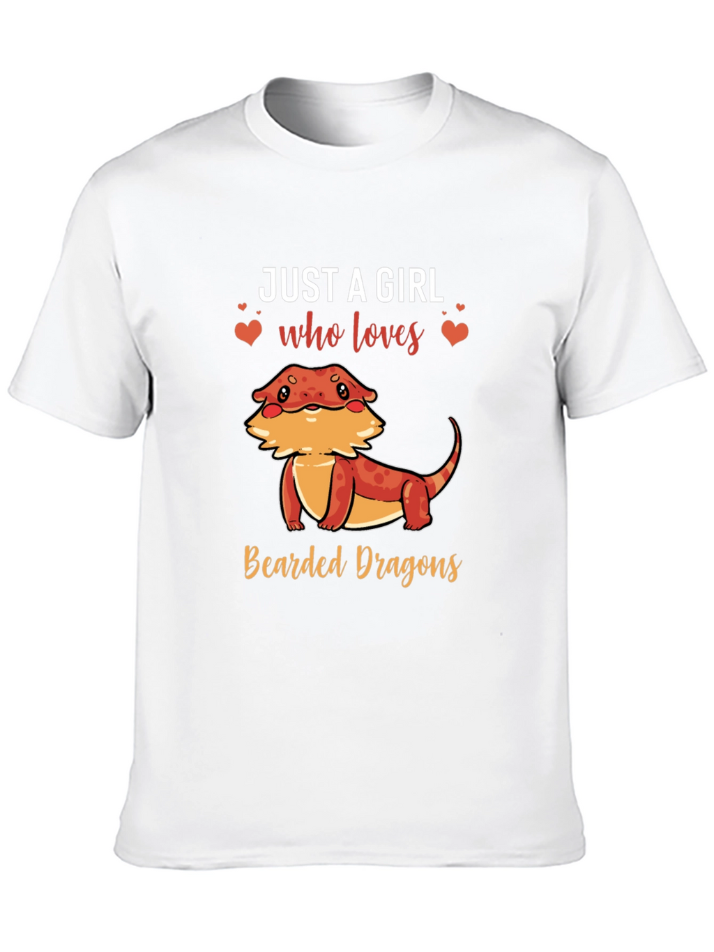 Girls Bearded Dragon T-Shirt Womens Reptile Tee