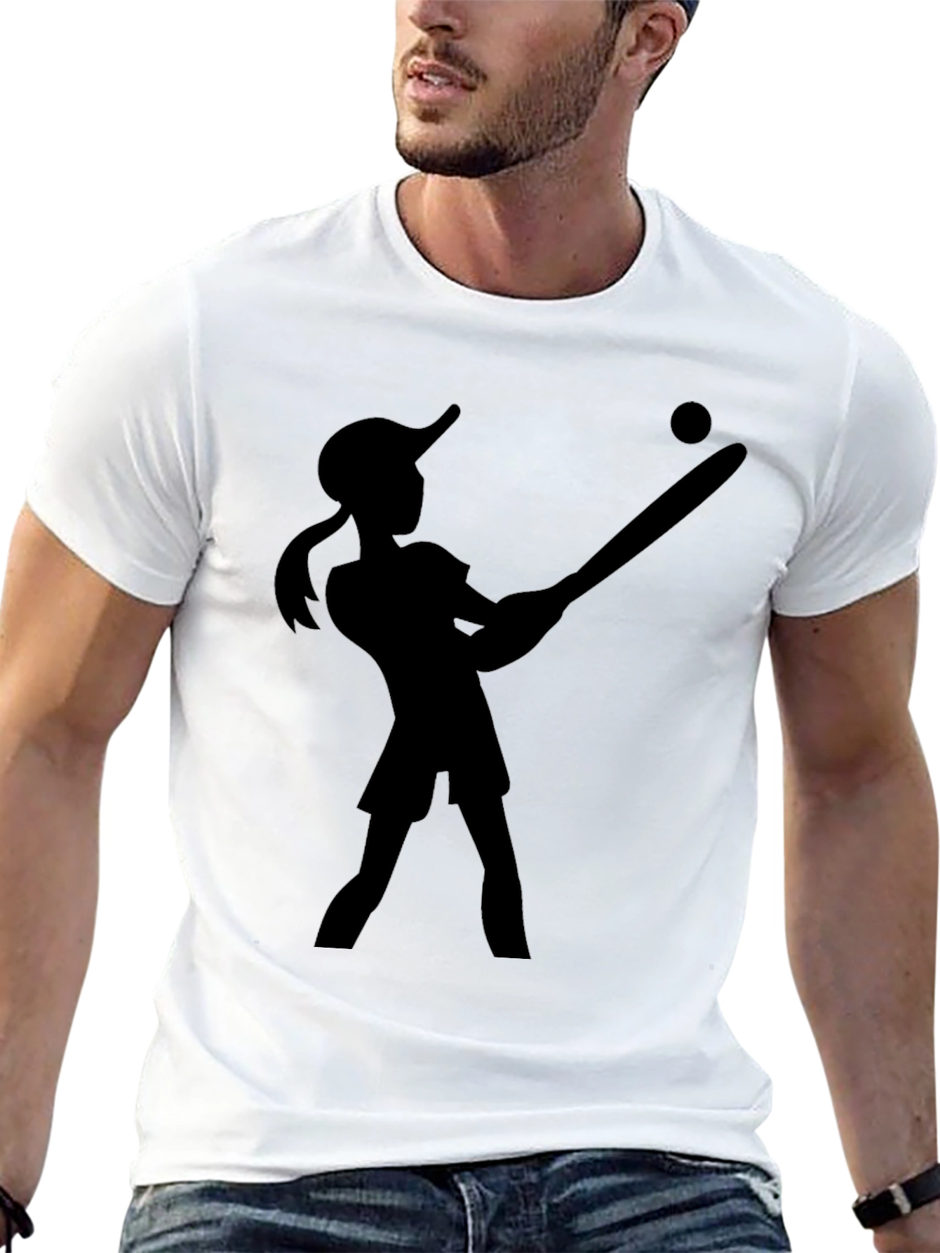 Silhouette Baseball T-Shirt