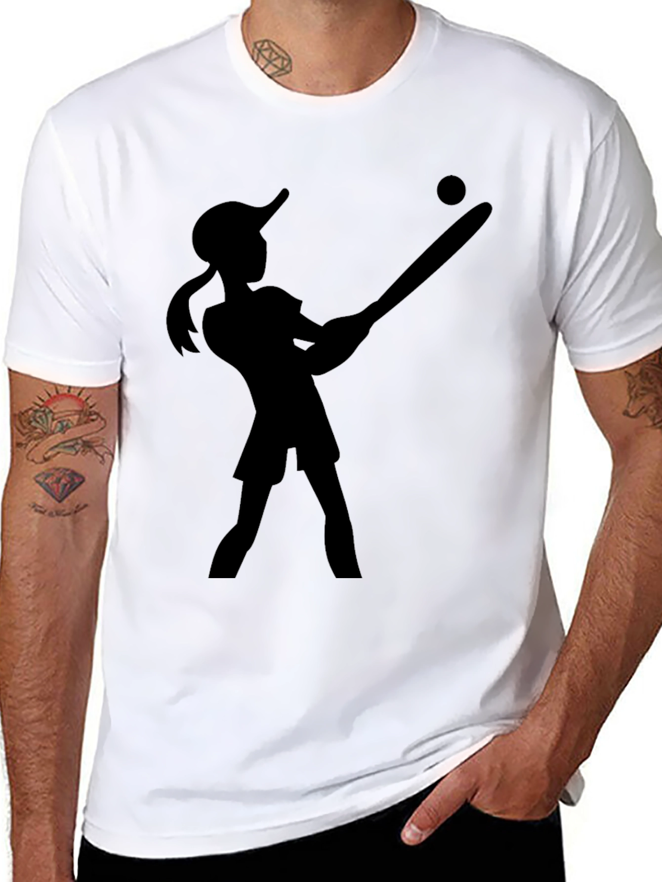 Silhouette Baseball T-Shirt
