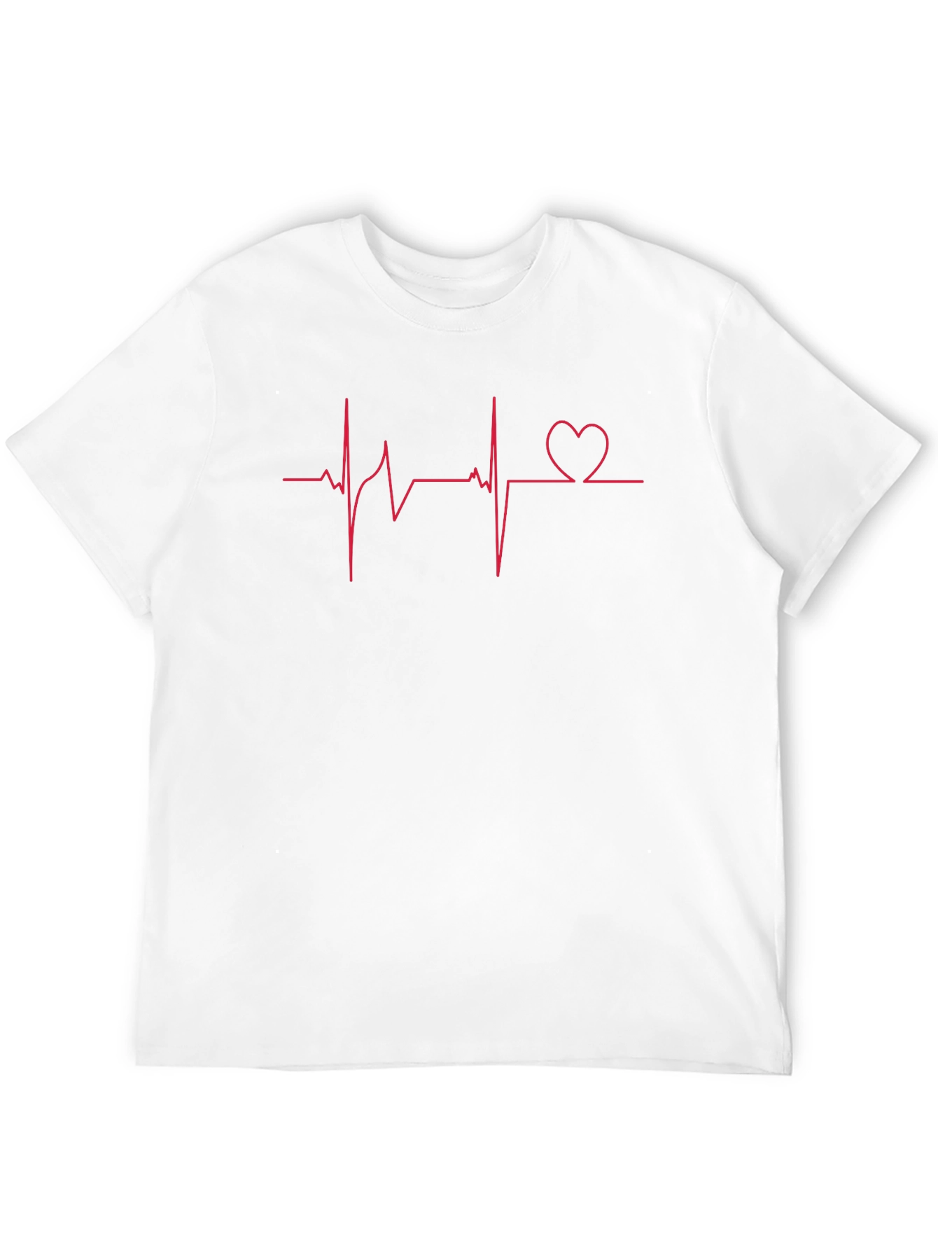 Heartbeat Love Graphic T-Shirt - Black