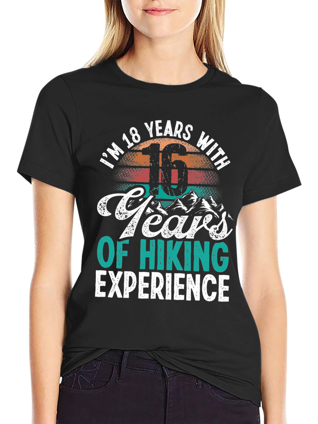 Hiking Experience T-Shirt - 18 Years Old Gift