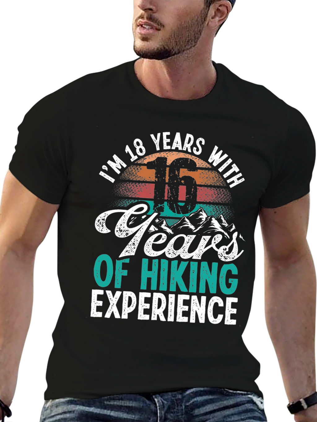 Hiking Experience T-Shirt - 18 Years Old Gift