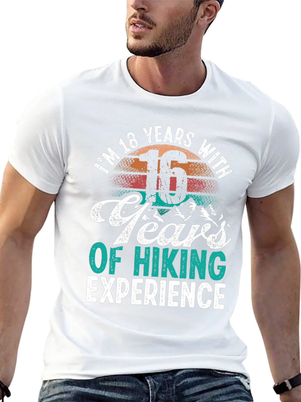 Hiking Experience T-Shirt - 18 Years Old Gift