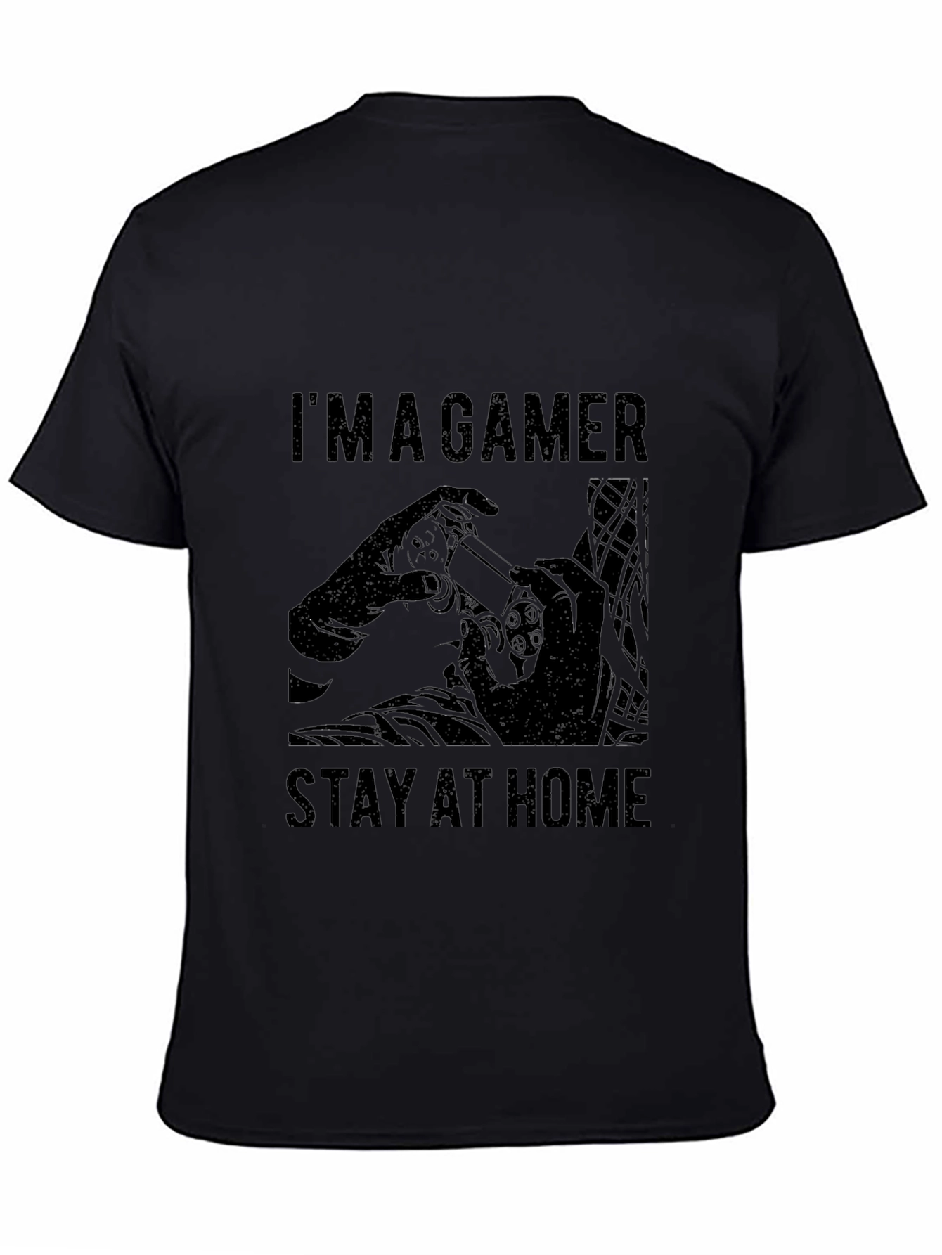 Im a Gamer Stay at Home Black Graphic Tee