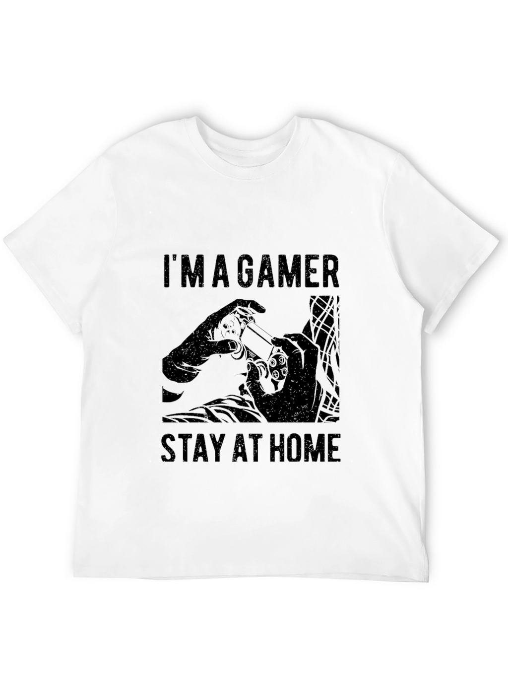 Im a Gamer Stay at Home Black Graphic Tee