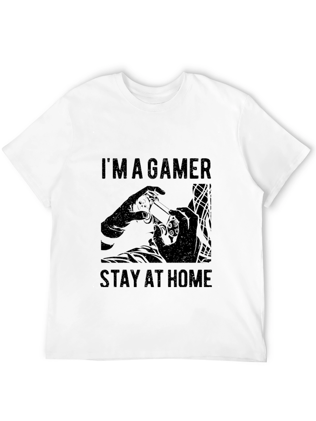 Im a Gamer Stay at Home Black Graphic Tee