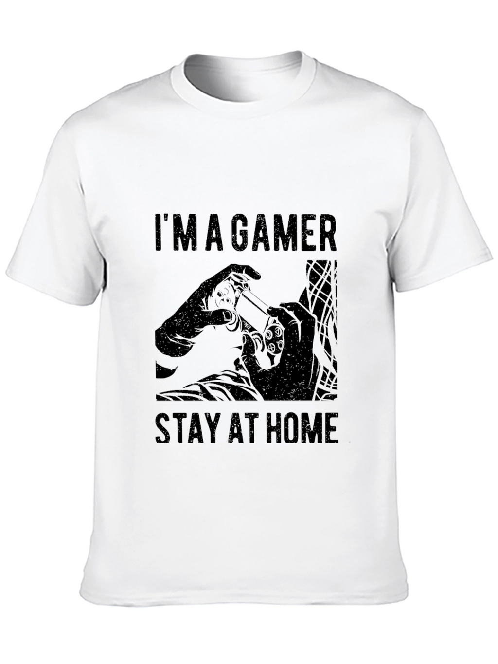 Im a Gamer Stay at Home Black Graphic Tee