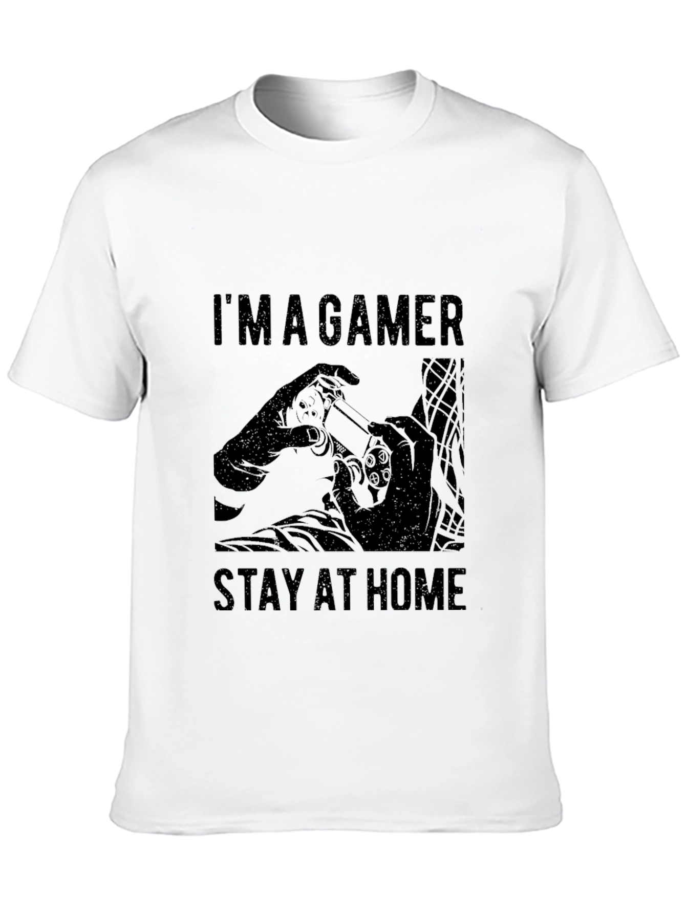 Im a Gamer Stay at Home Black Graphic Tee