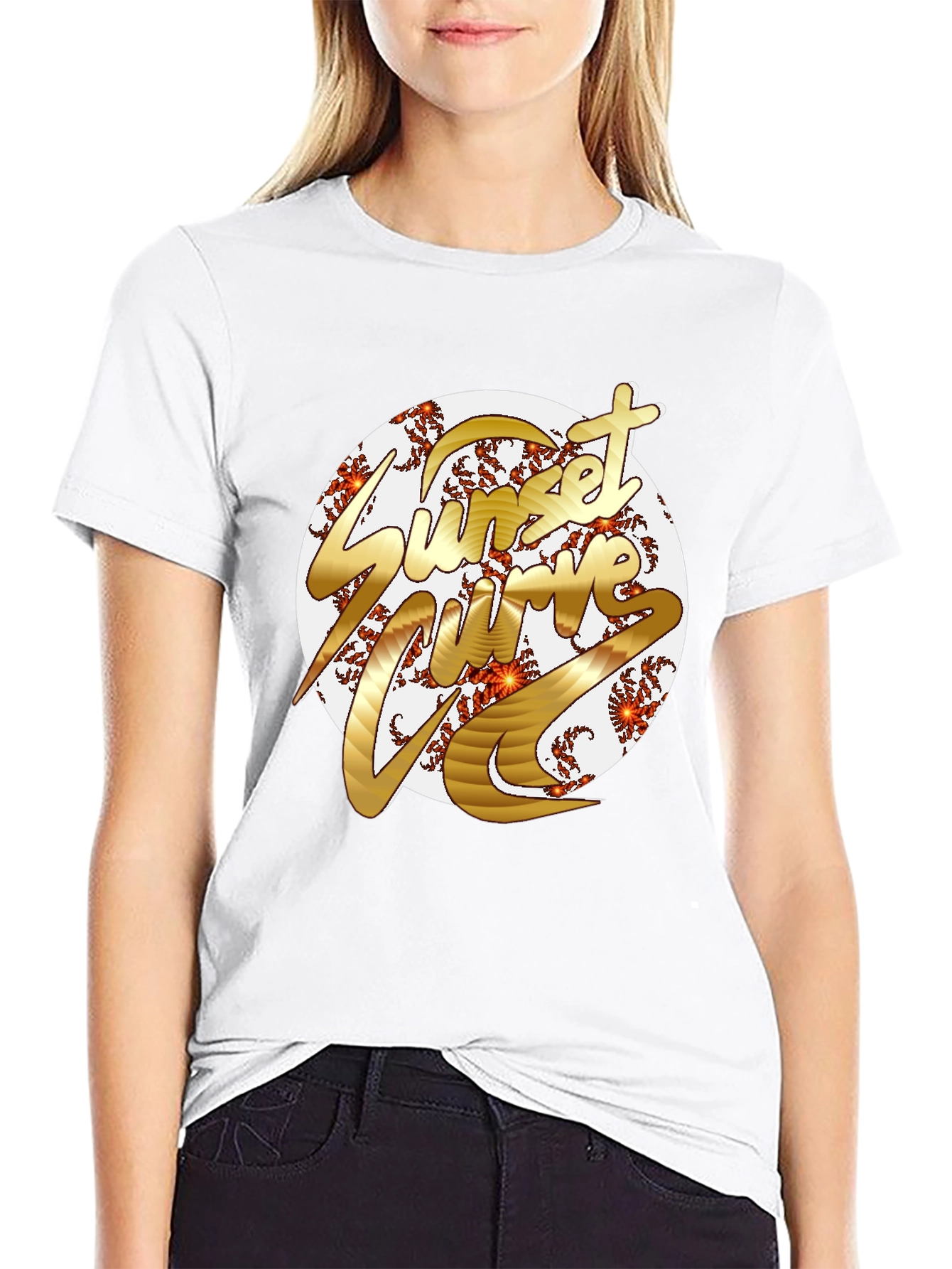 Sunset Curve Graphic T-Shirt