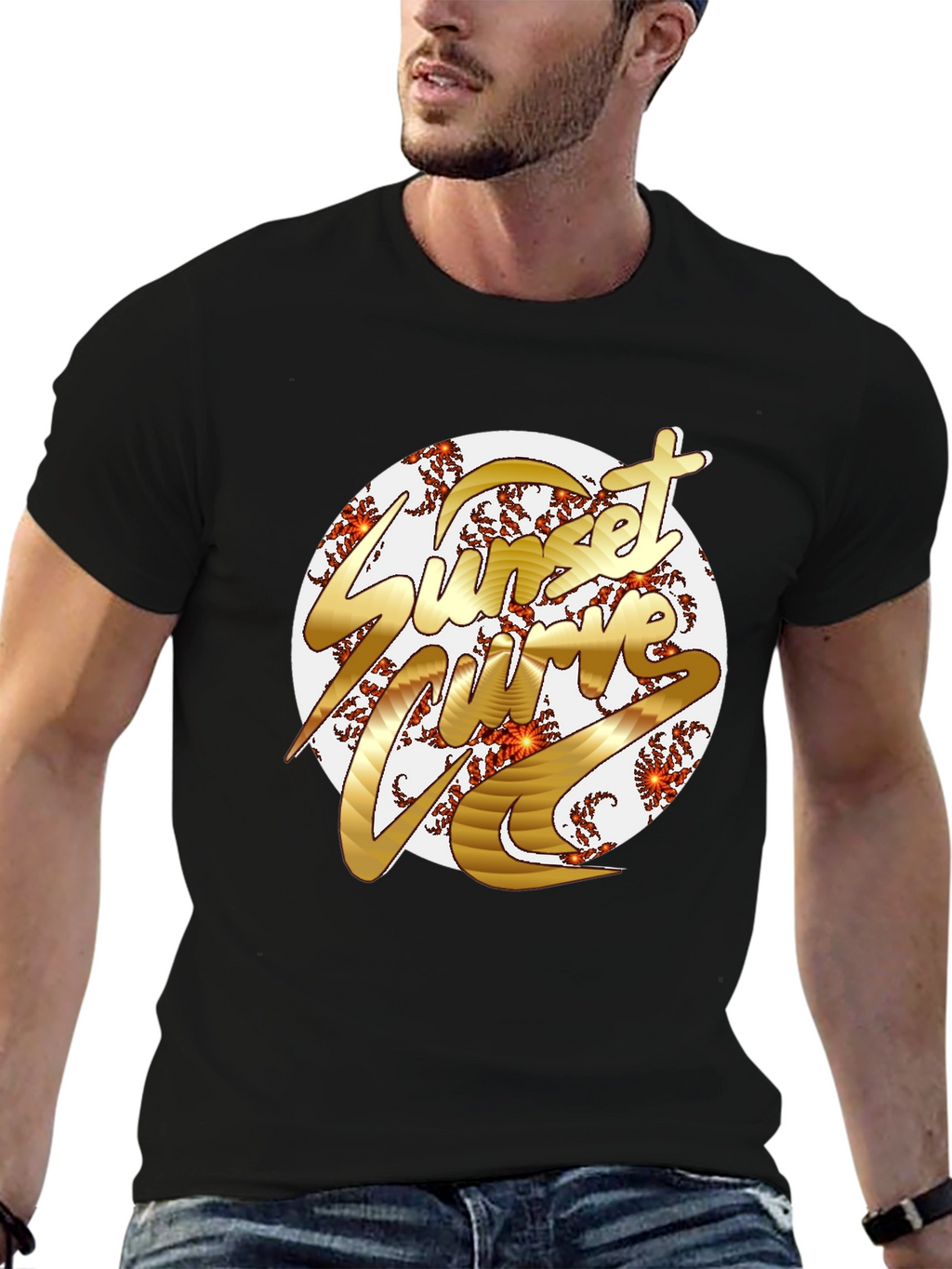 Sunset Curve Graphic T-Shirt