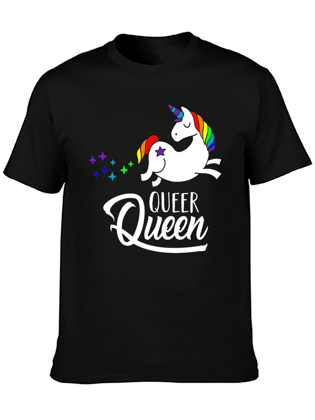 Queer Queen Unicorn Graphic T-Shirt