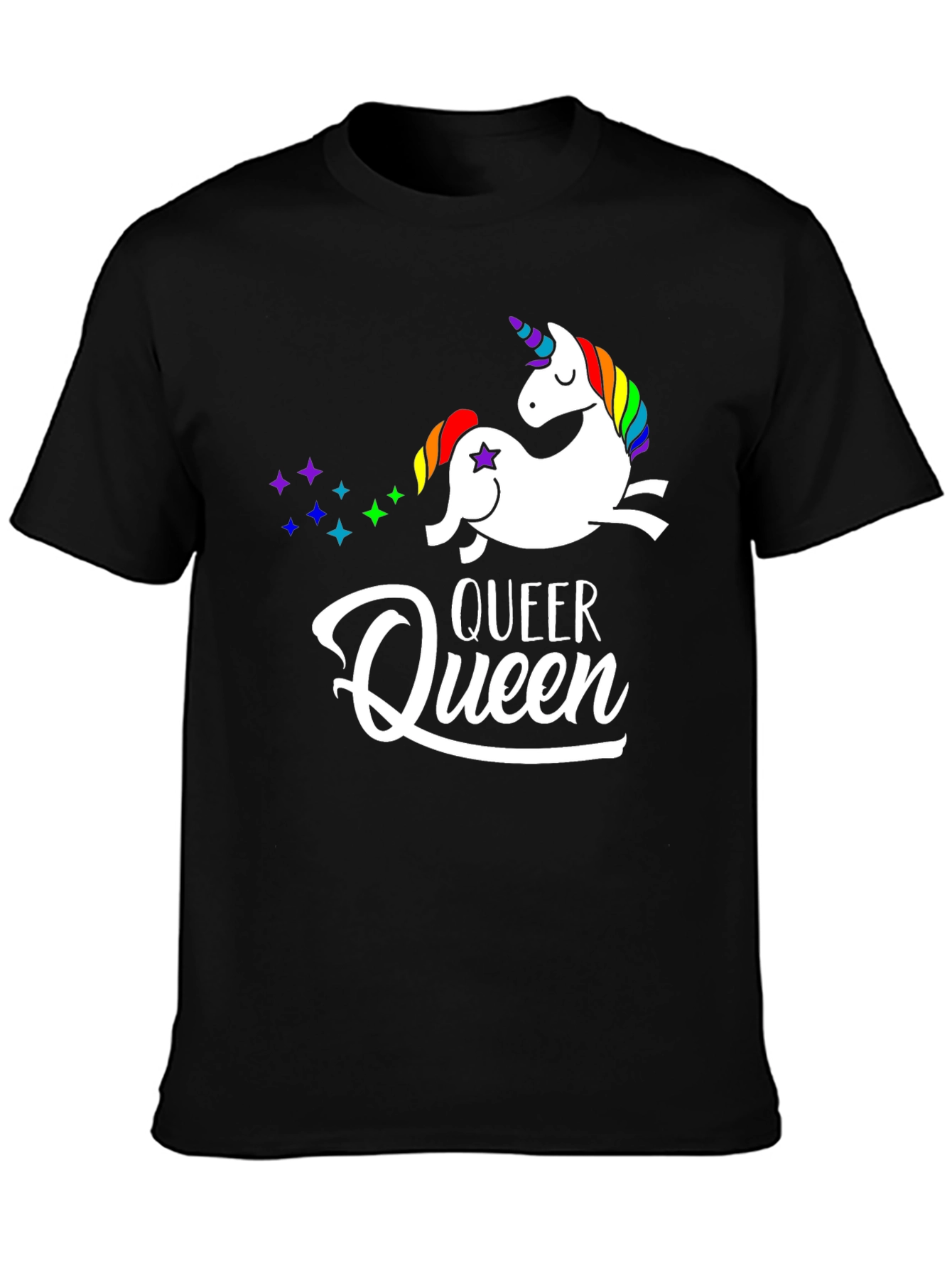 Queer Queen Unicorn Graphic T-Shirt