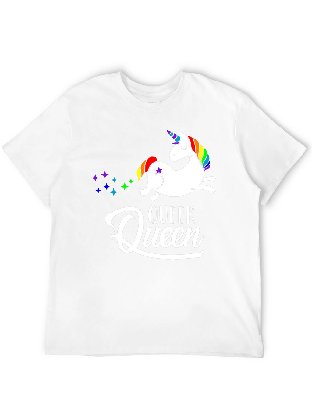 Queer Queen Unicorn Graphic T-Shirt
