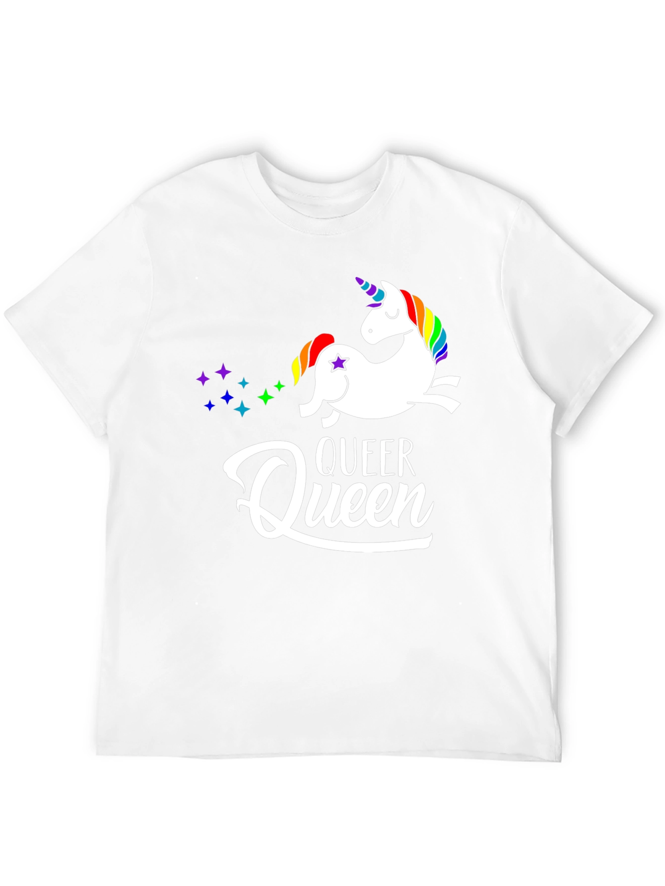 Queer Queen Unicorn Graphic T-Shirt