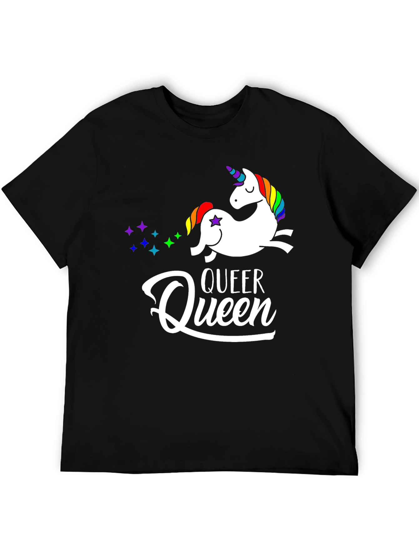 Queer Queen Unicorn Graphic T-Shirt