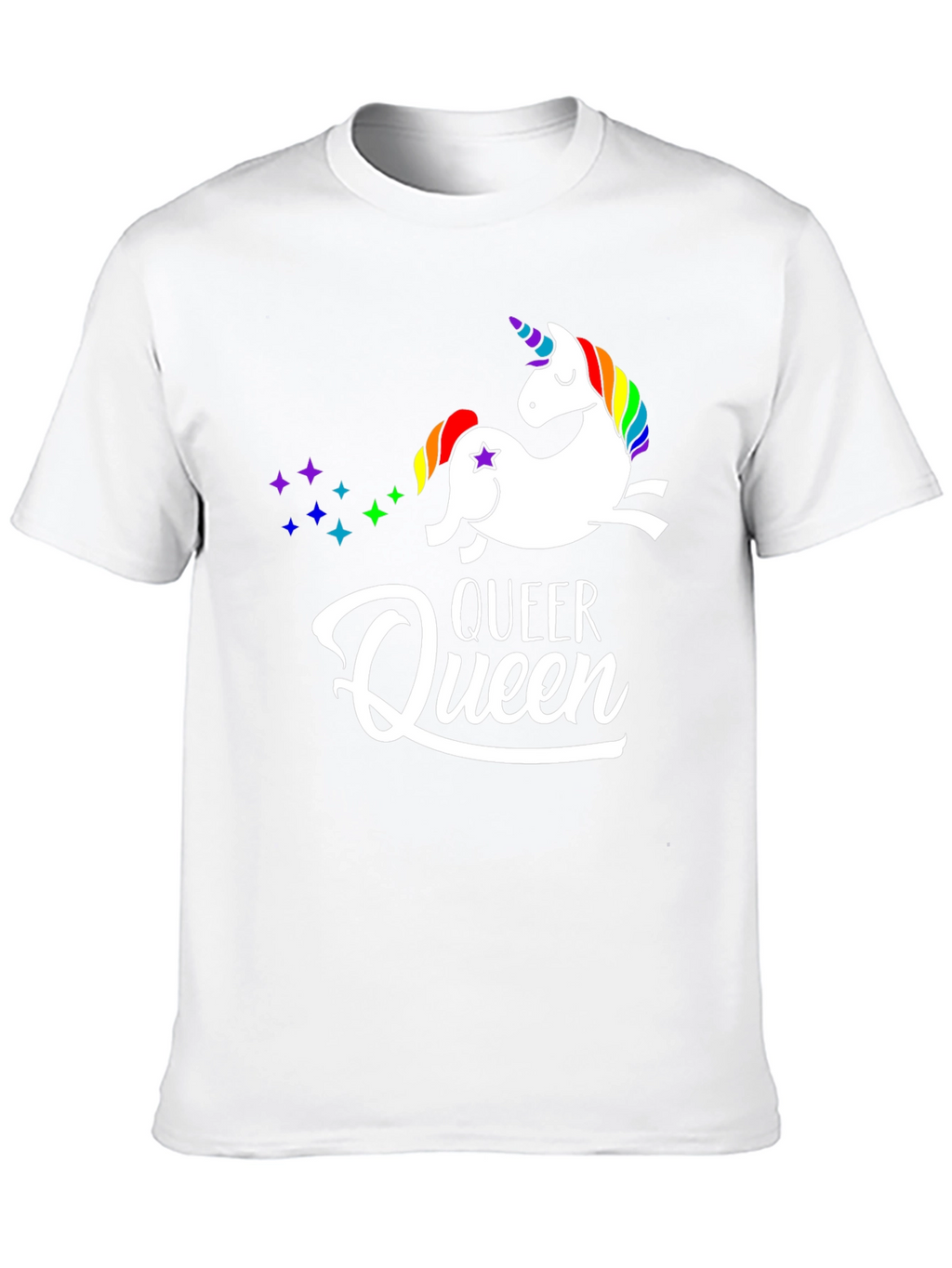 Queer Queen Unicorn Graphic T-Shirt
