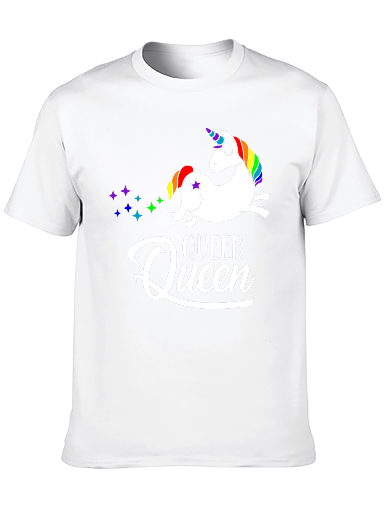 Queer Queen Unicorn Graphic T-Shirt