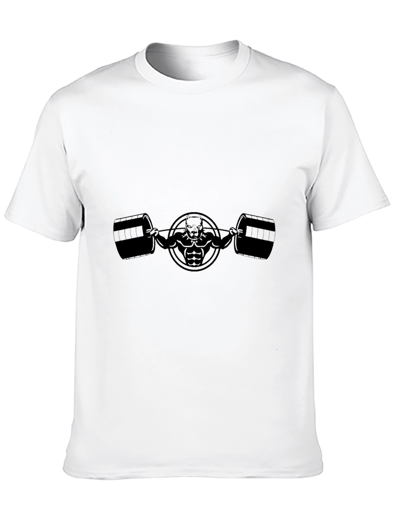 Mens Black Workout Graphic Tee