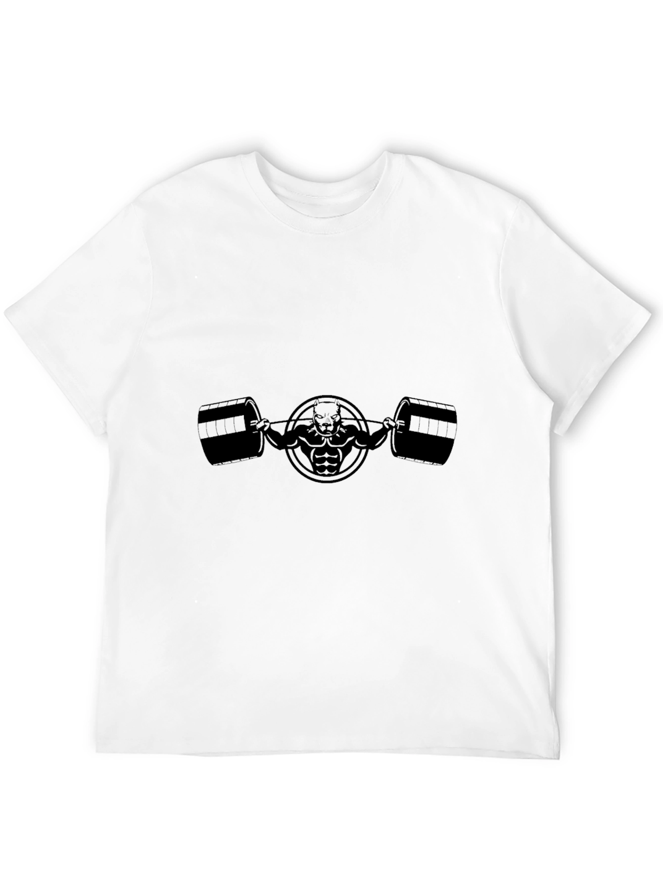 Mens Black Workout Graphic Tee