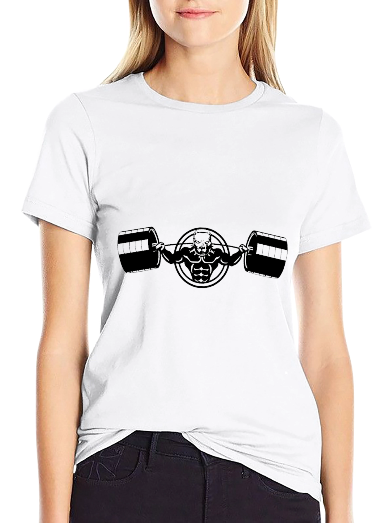 Mens Black Workout Graphic Tee