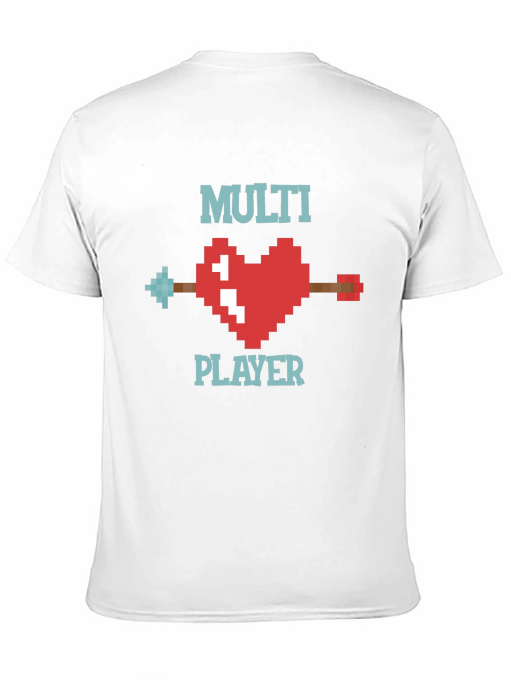 Multiplayer Pixel Heart T-Shirt - Gamer Style