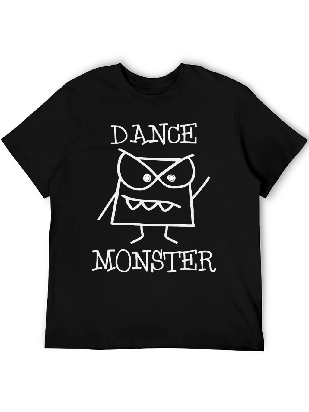 Dance Monster Graphic Tee - Black Cotton T-Shirt