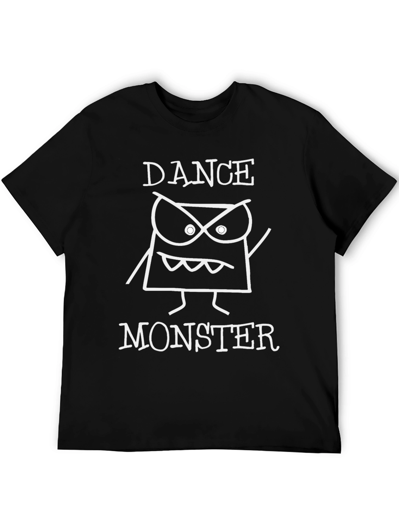 Dance Monster Graphic Tee - Black Cotton T-Shirt