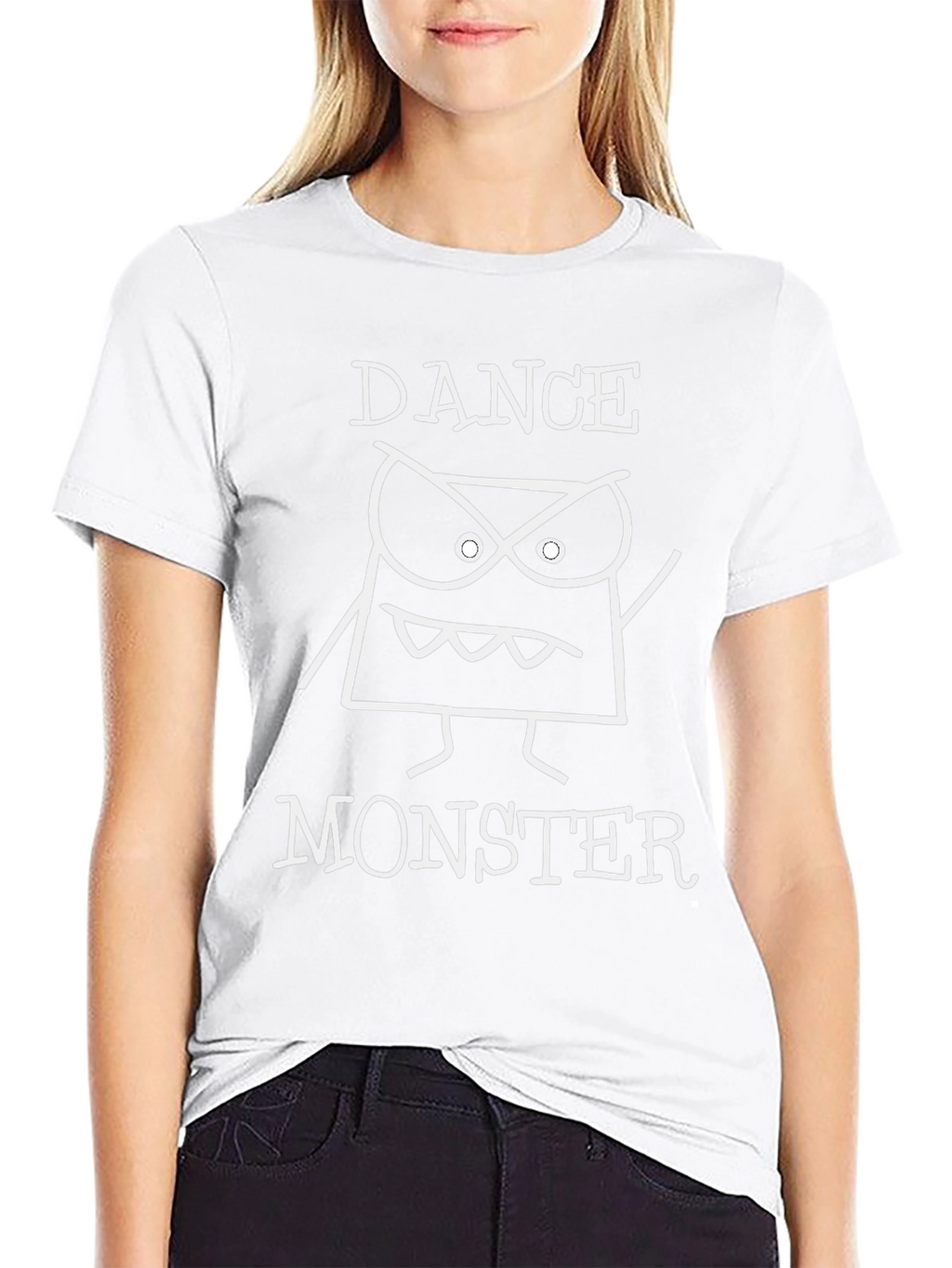 Dance Monster Graphic Tee - Black Cotton T-Shirt