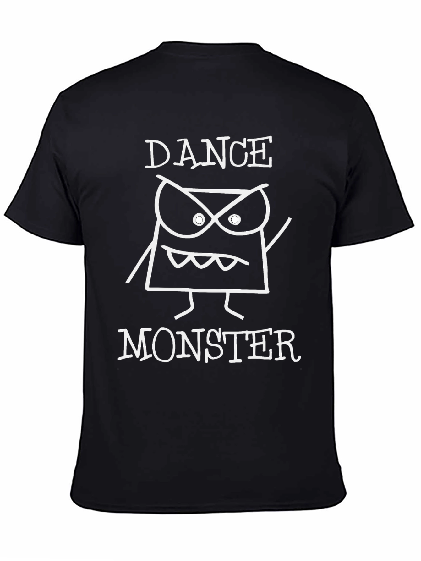 Dance Monster Graphic Tee - Black Cotton T-Shirt