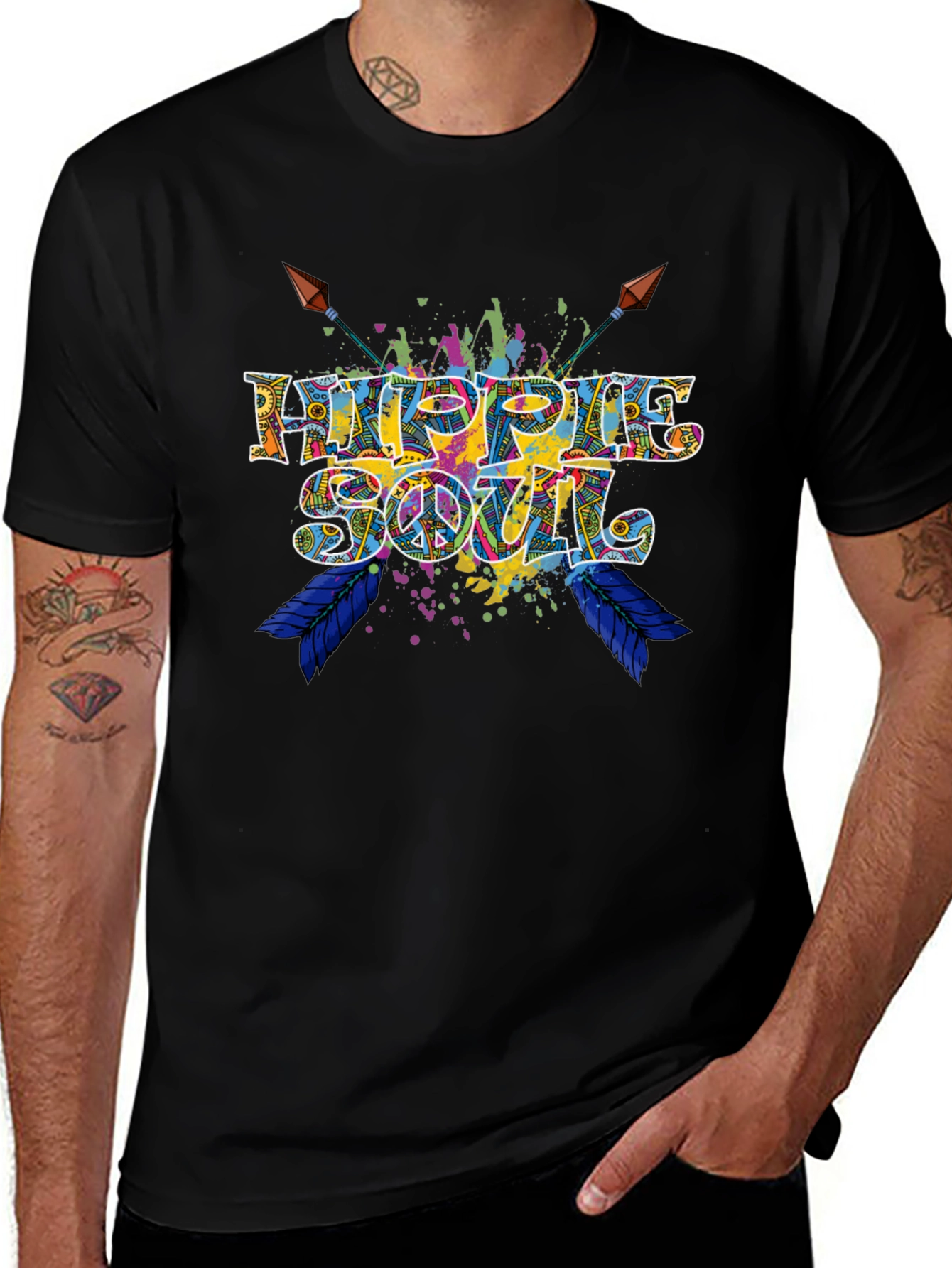 Hippie Soul T-Shirt - Colorful Graphic Tee