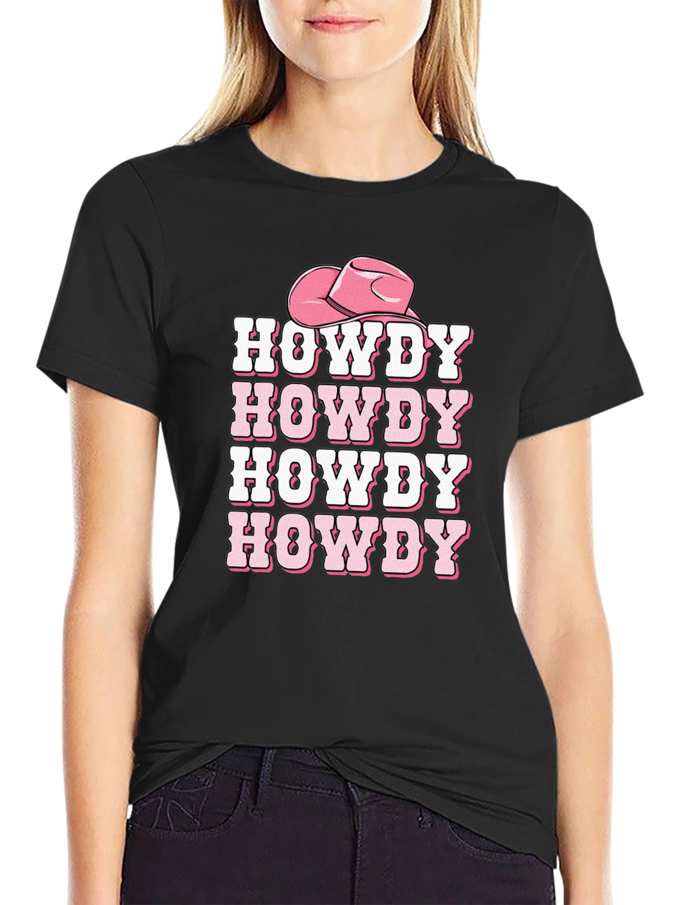 Howdy Cowboy Hat T-Shirt
