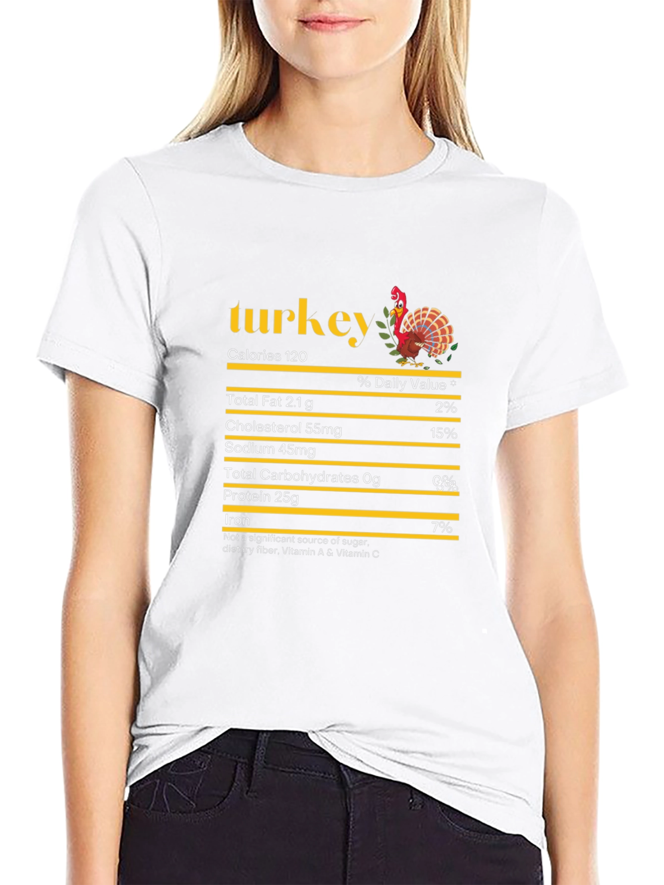 Turkey Nutrition Facts Graphic Tee