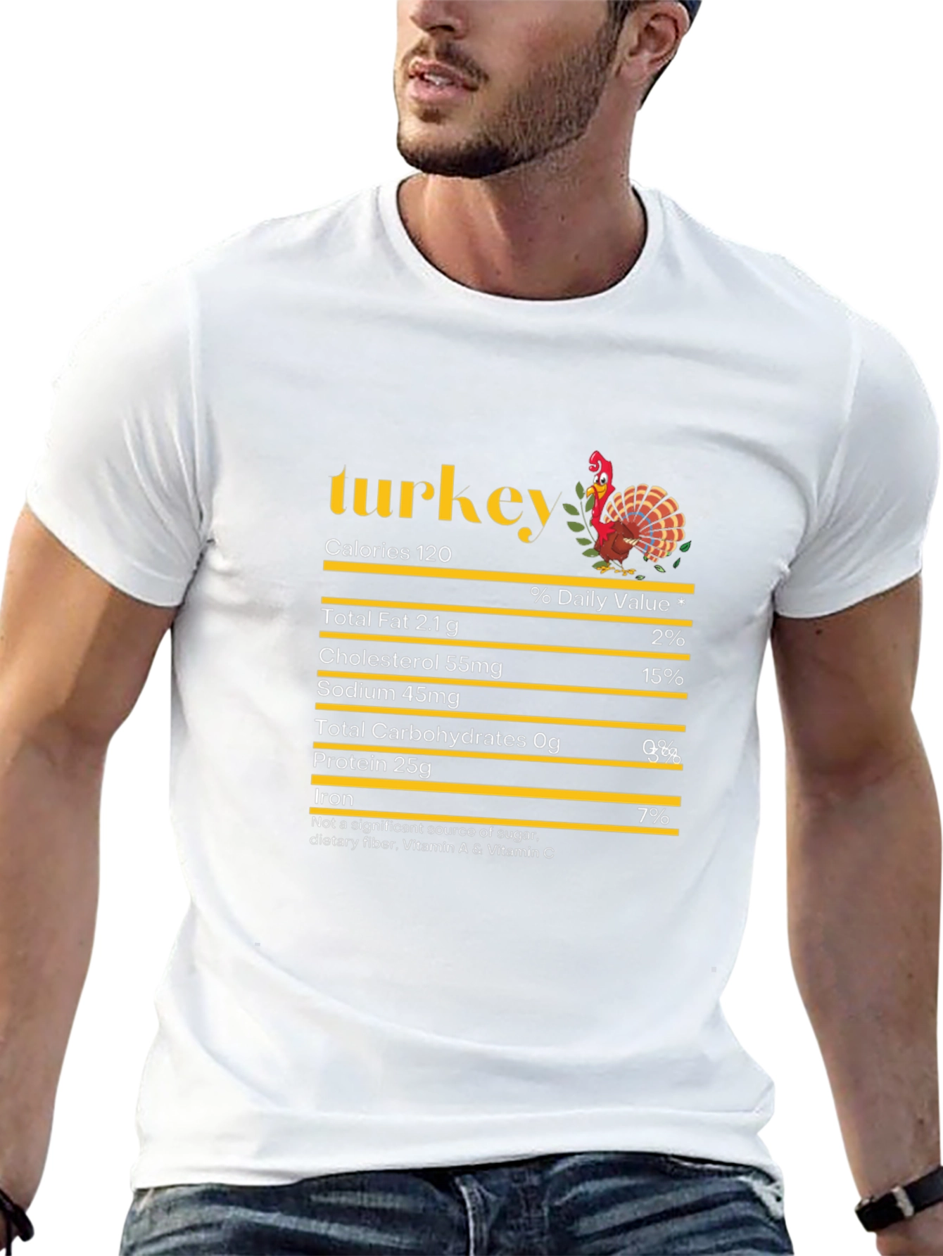 Turkey Nutrition Facts Graphic Tee