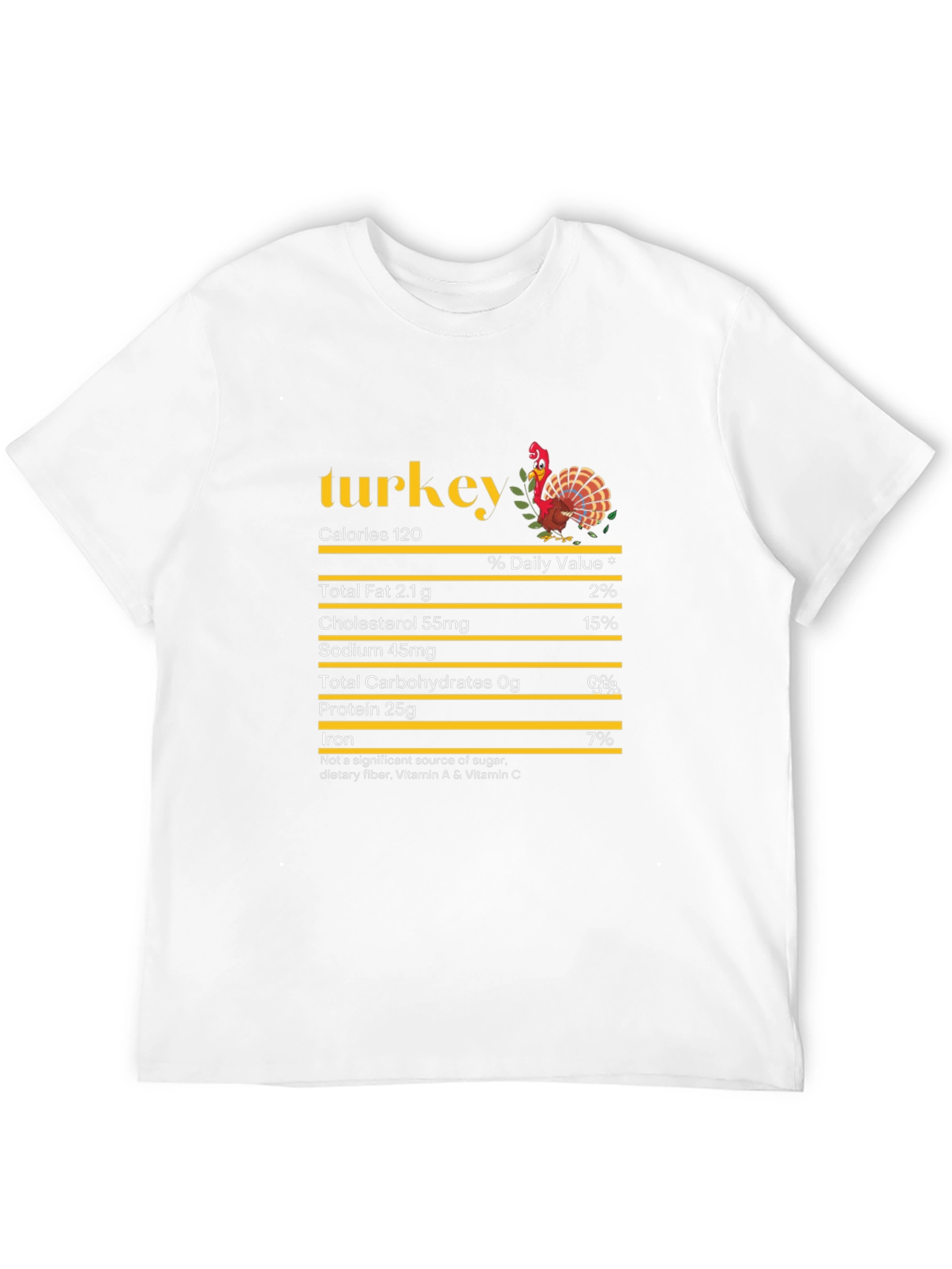 Turkey Nutrition Facts Graphic Tee