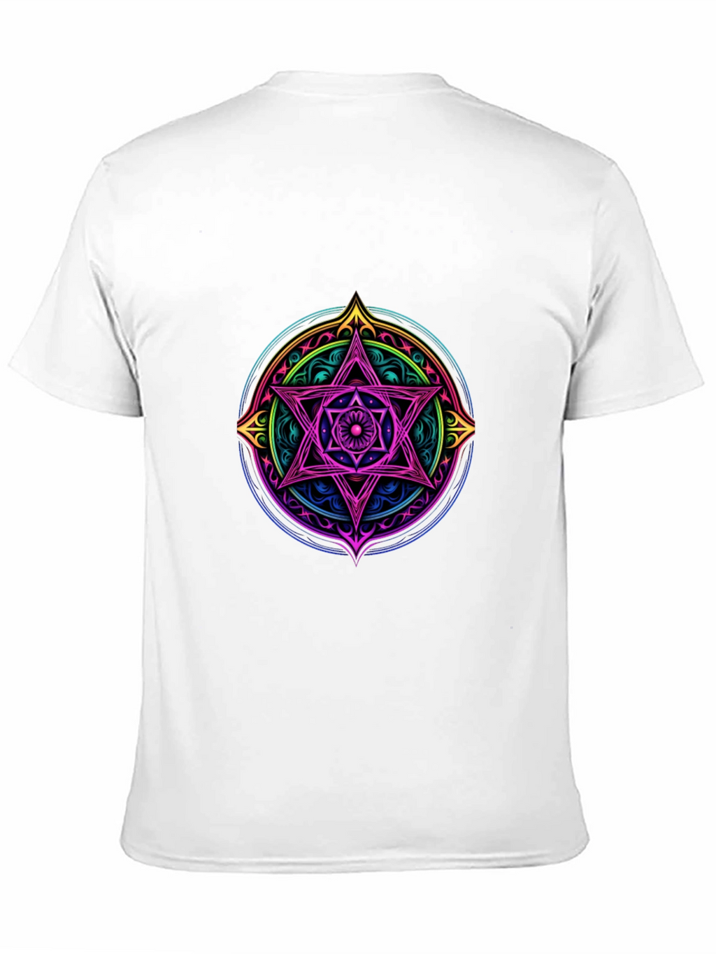 Mystic Star Mandala Black T-Shirt