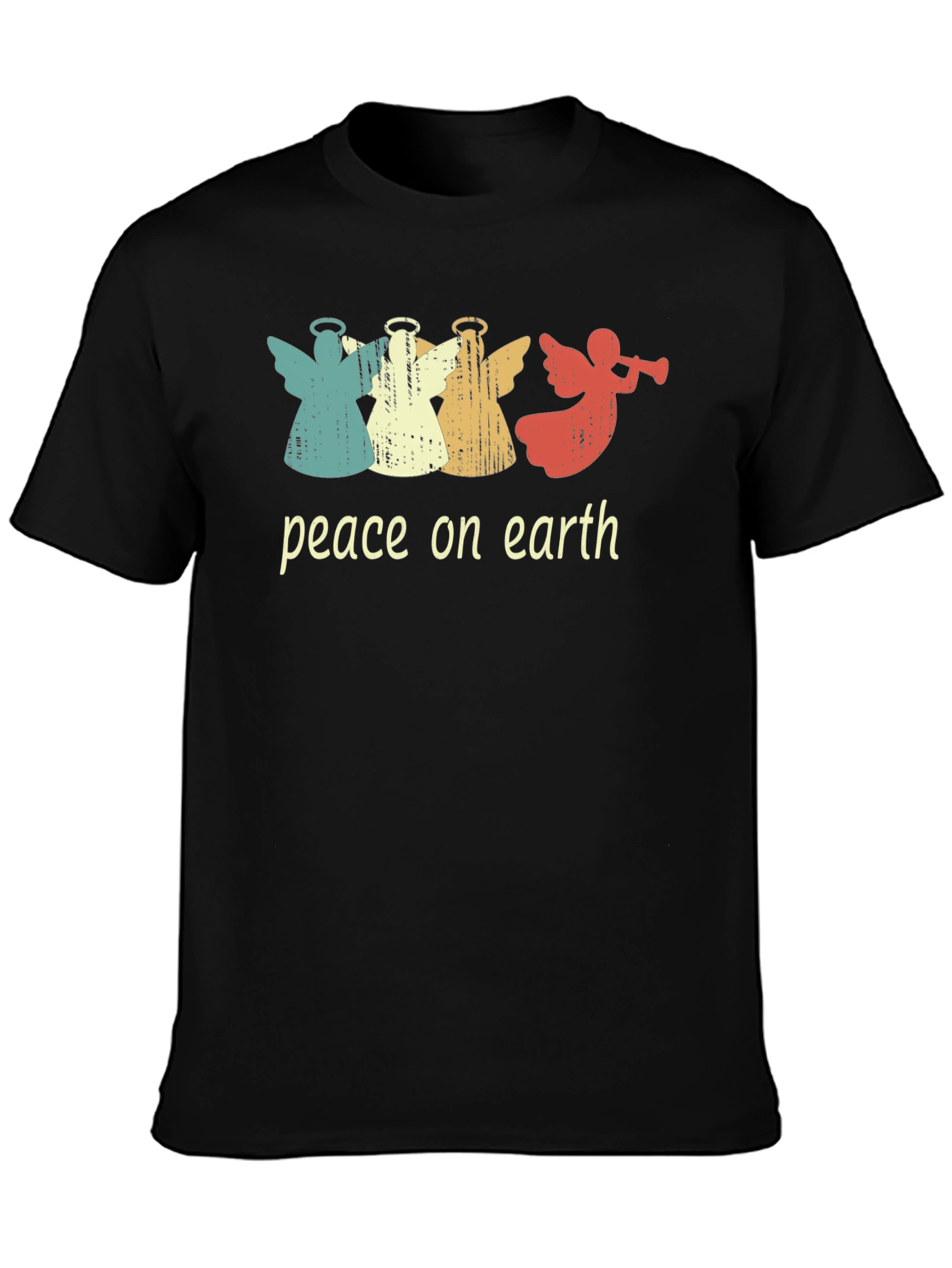 Peace On Earth Angels T-Shirt Vintage Style
