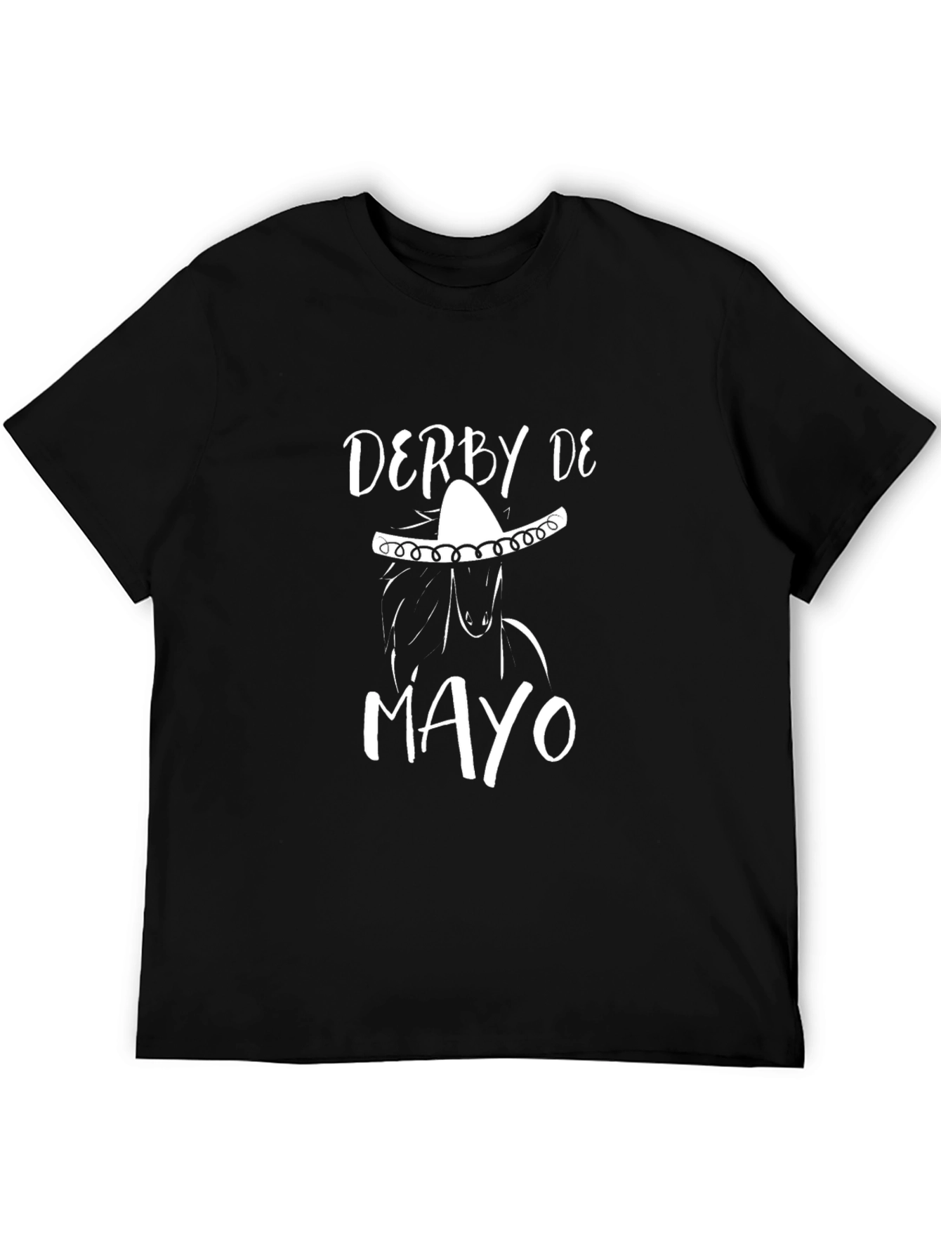 Derby De Mayo T-Shirt - Horse Sombrero Cinco De Mayo Tee
