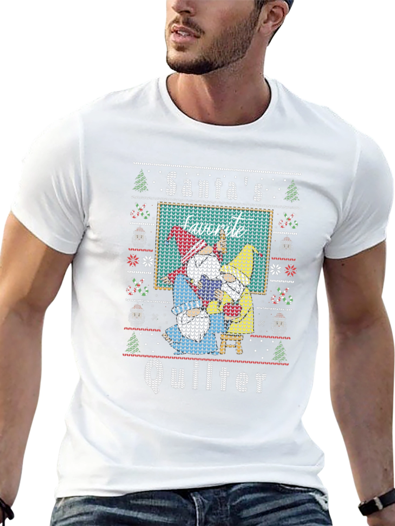 Santas Favorite Quilter T-Shirt
