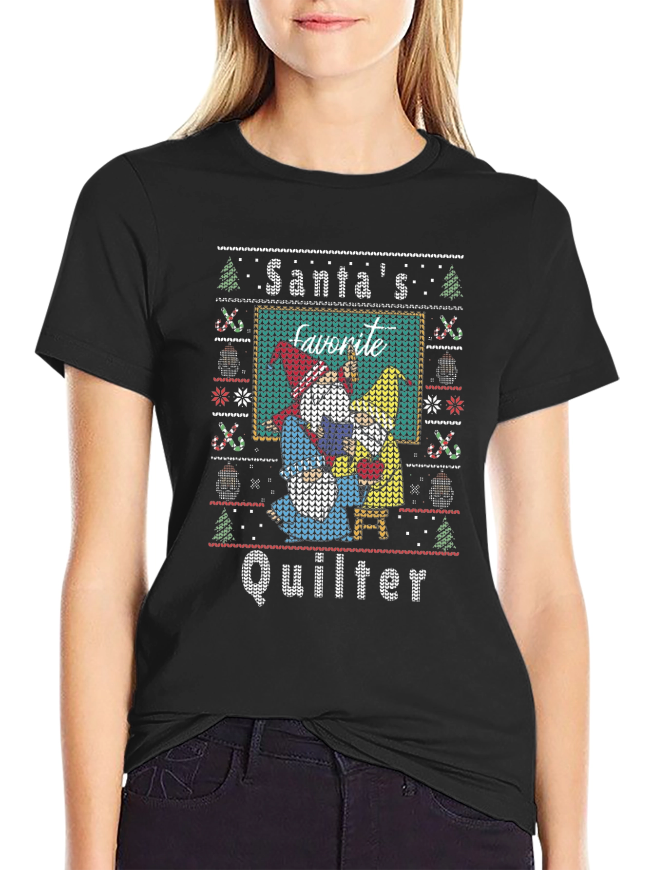 Santas Favorite Quilter T-Shirt