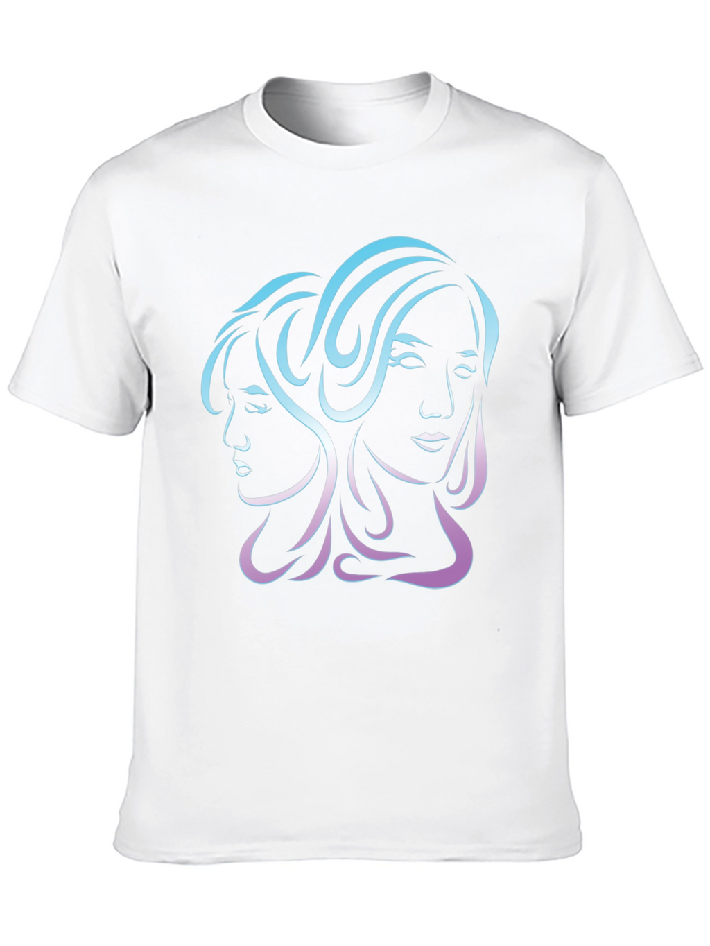 Gemini Zodiac Graphic Tee - Black