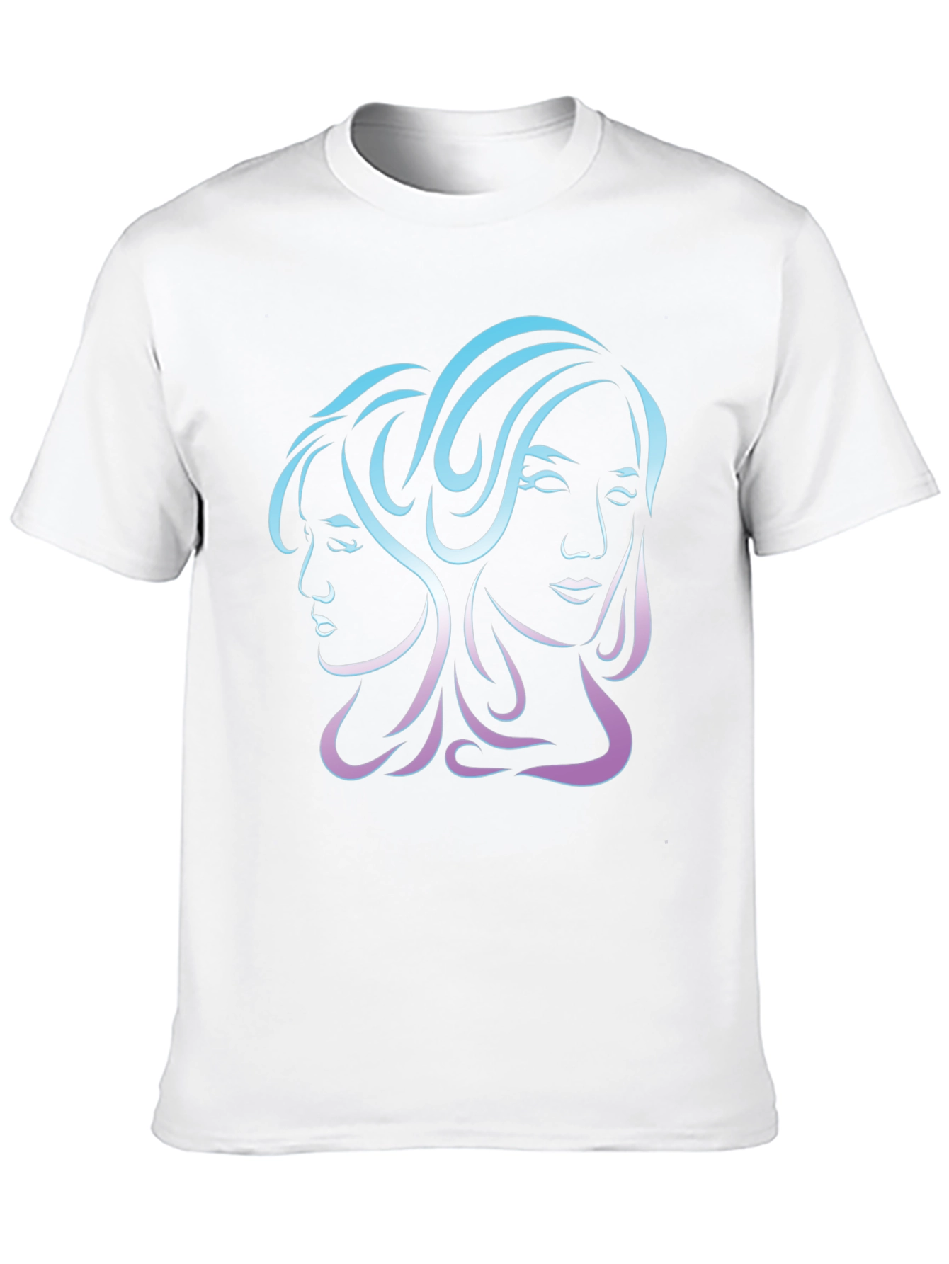 Gemini Zodiac Graphic Tee - Black