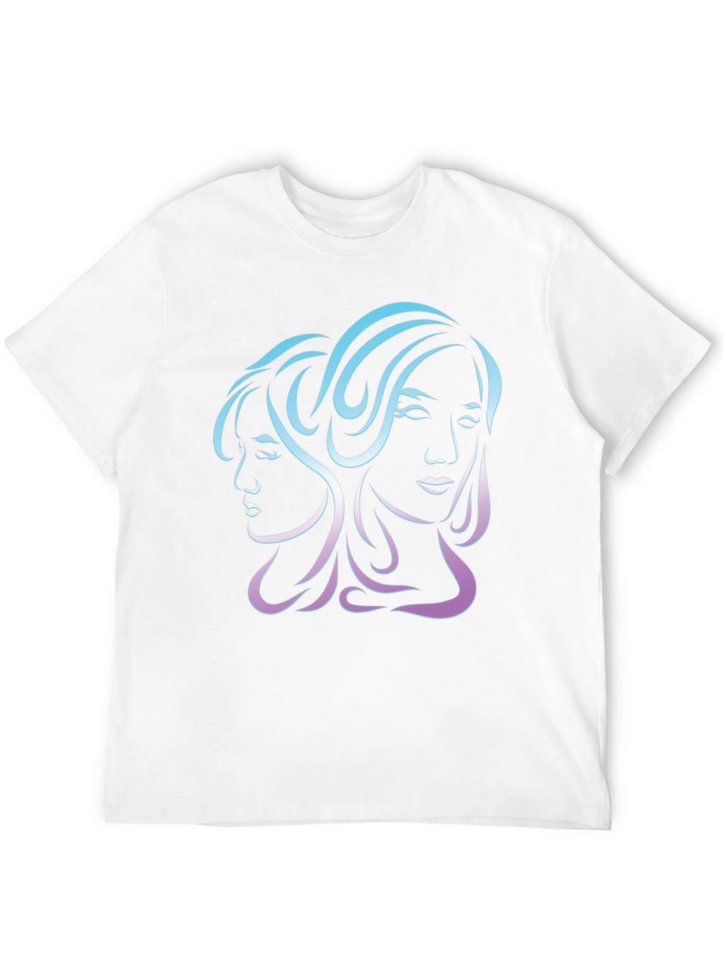 Gemini Zodiac Graphic Tee - Black
