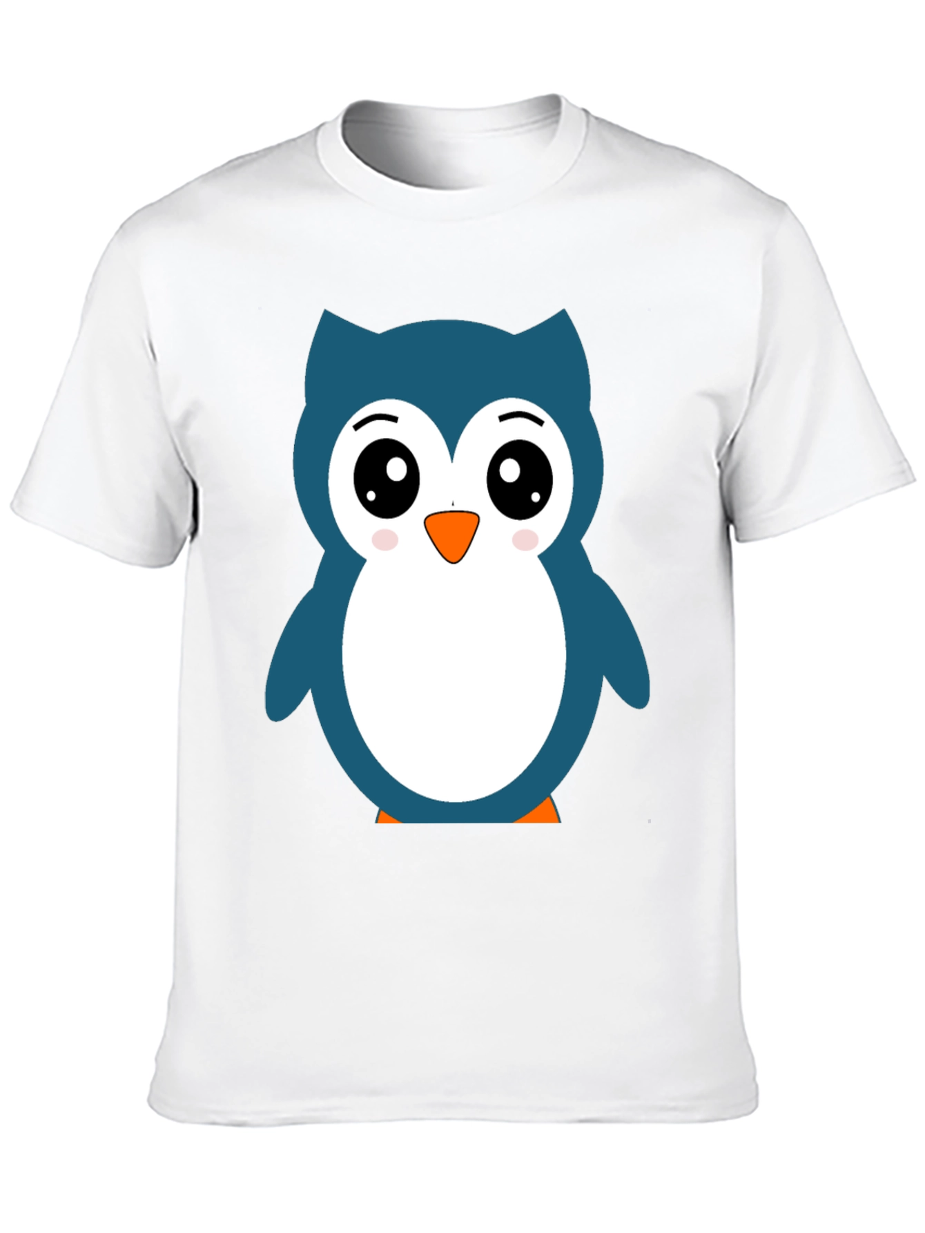 Cute Owl Graphic Black T-Shirt