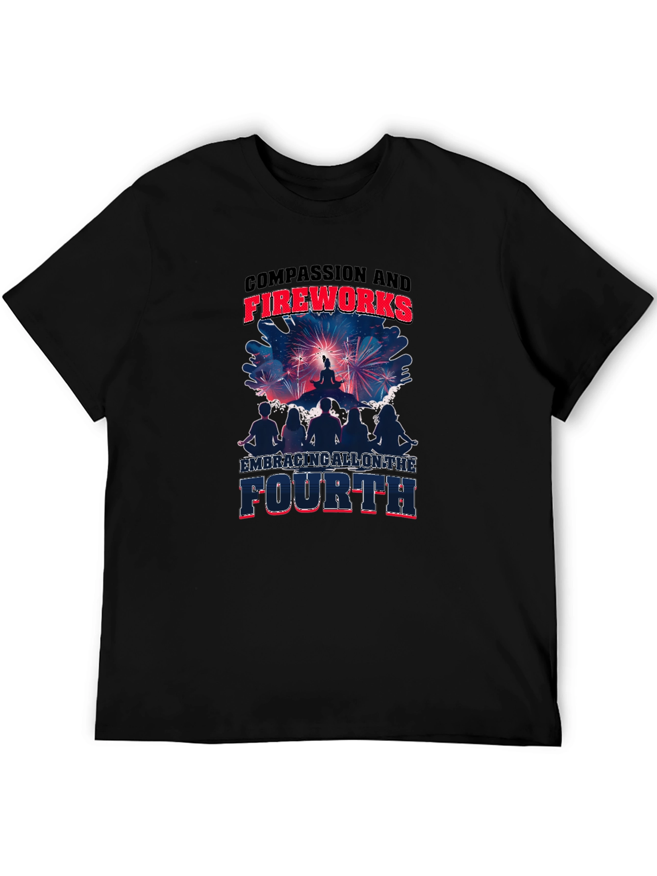 Compassion and Fireworks Fourth Graphic Tee