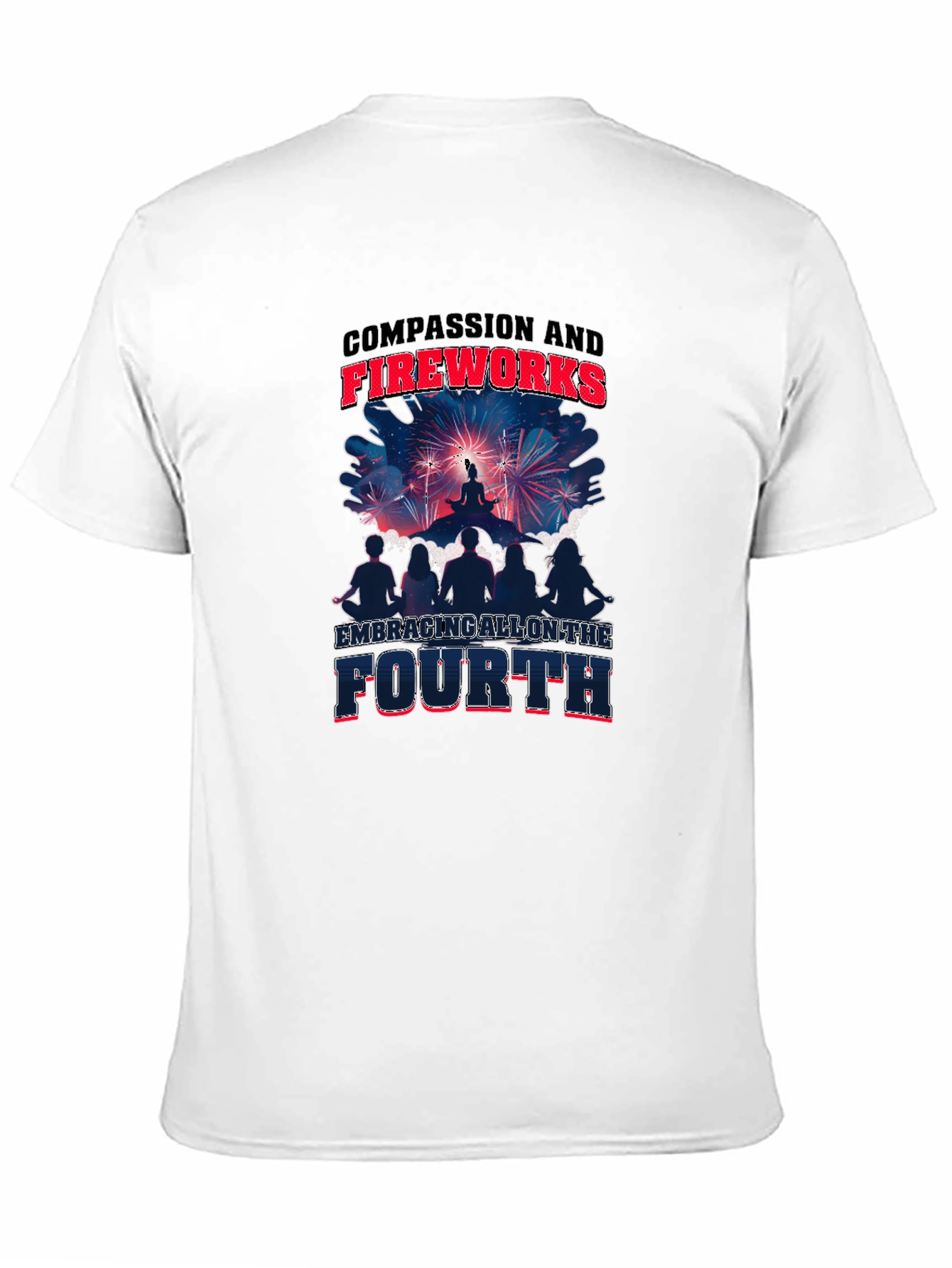 Compassion and Fireworks Fourth Graphic Tee
