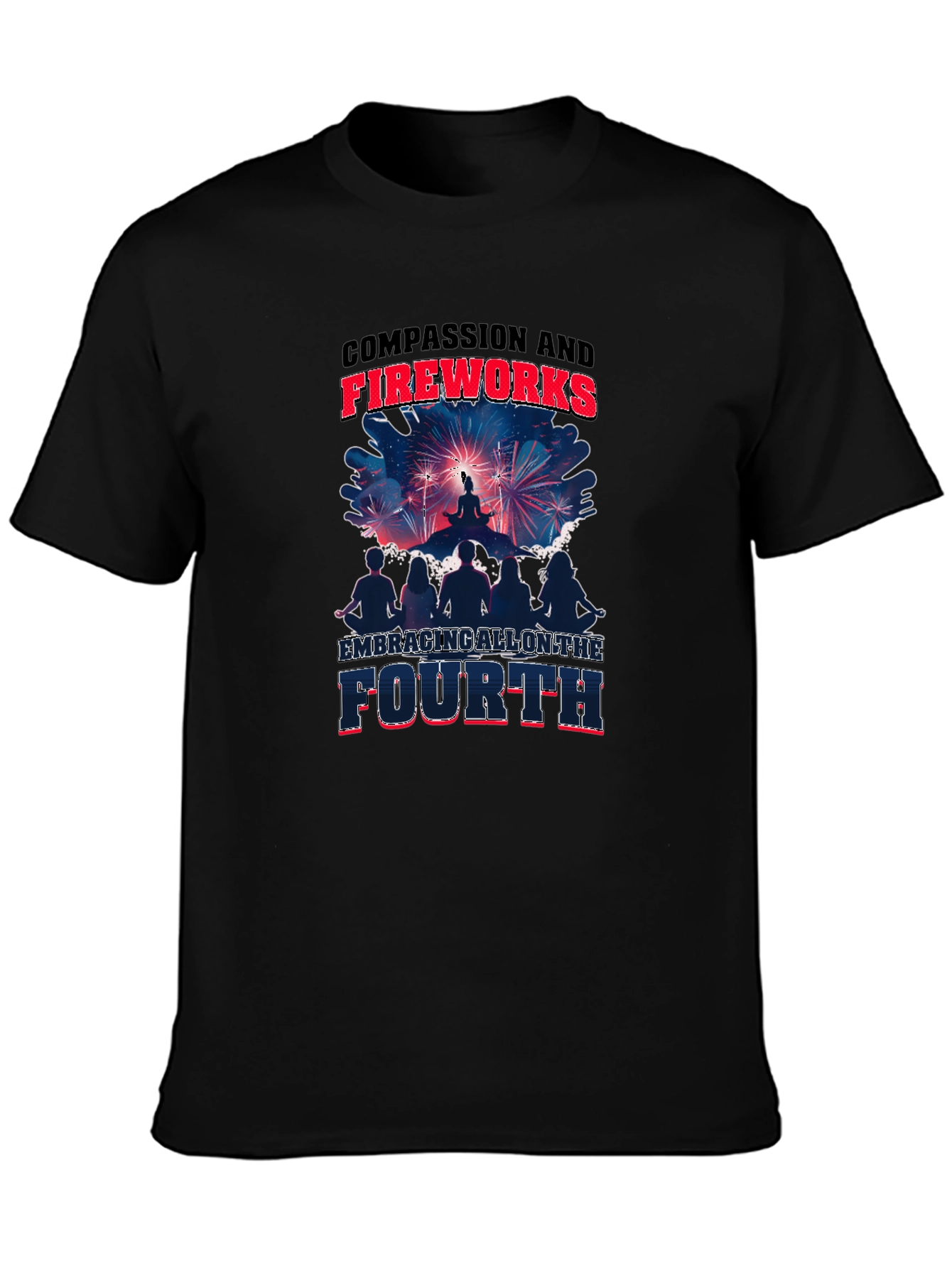 Compassion and Fireworks Fourth Graphic Tee
