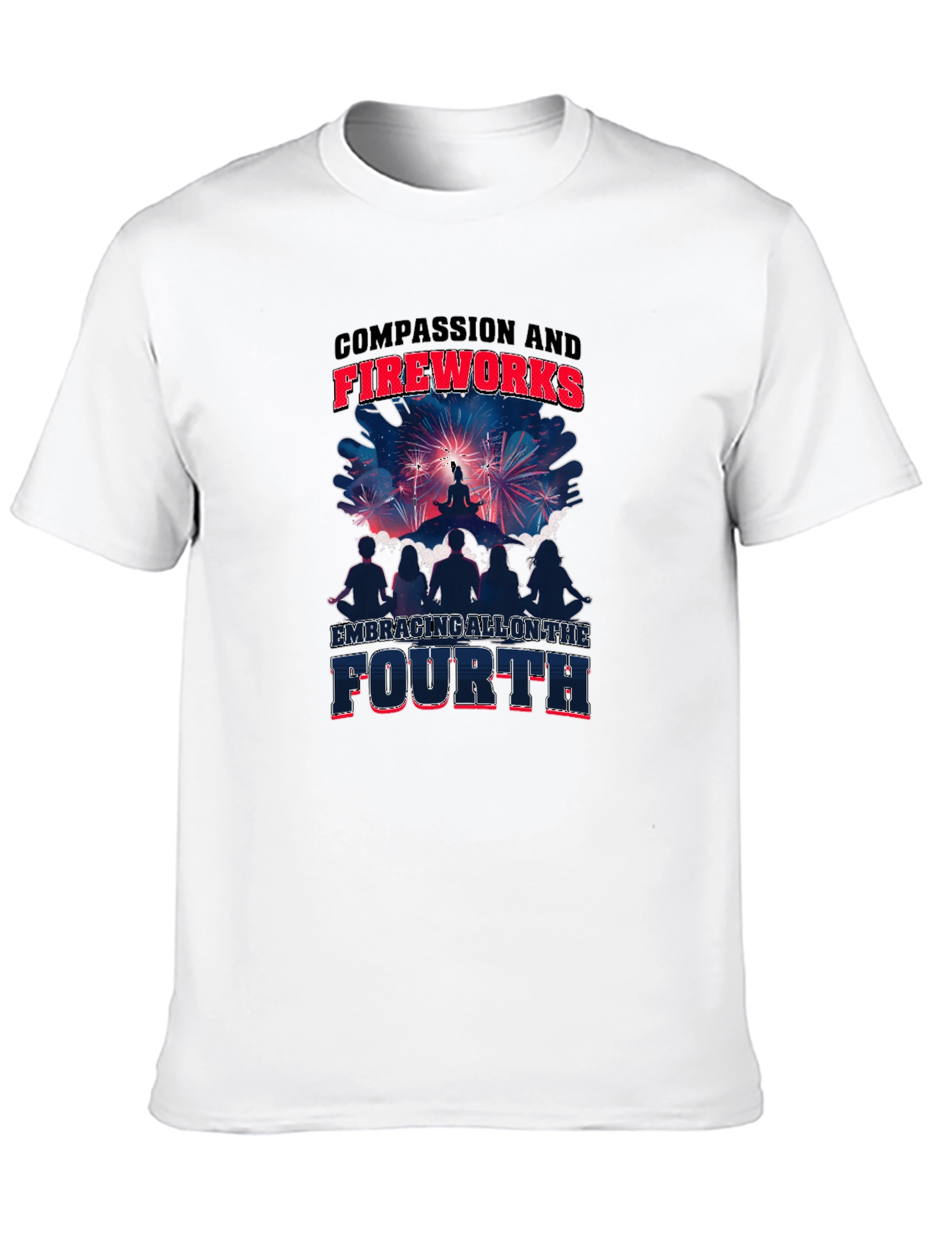 Compassion and Fireworks Fourth Graphic Tee