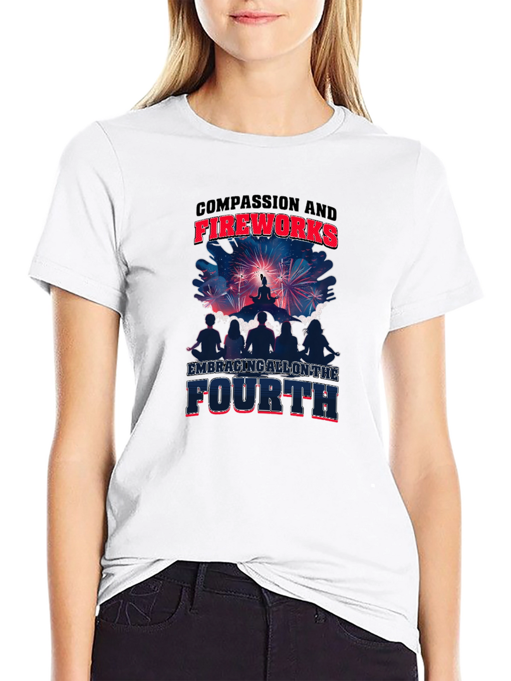 Compassion and Fireworks Fourth Graphic Tee