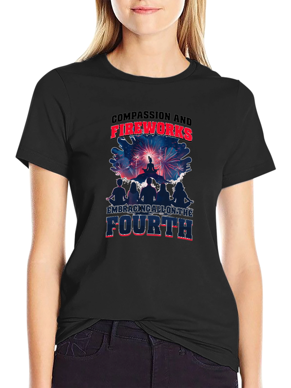 Compassion and Fireworks Fourth Graphic Tee