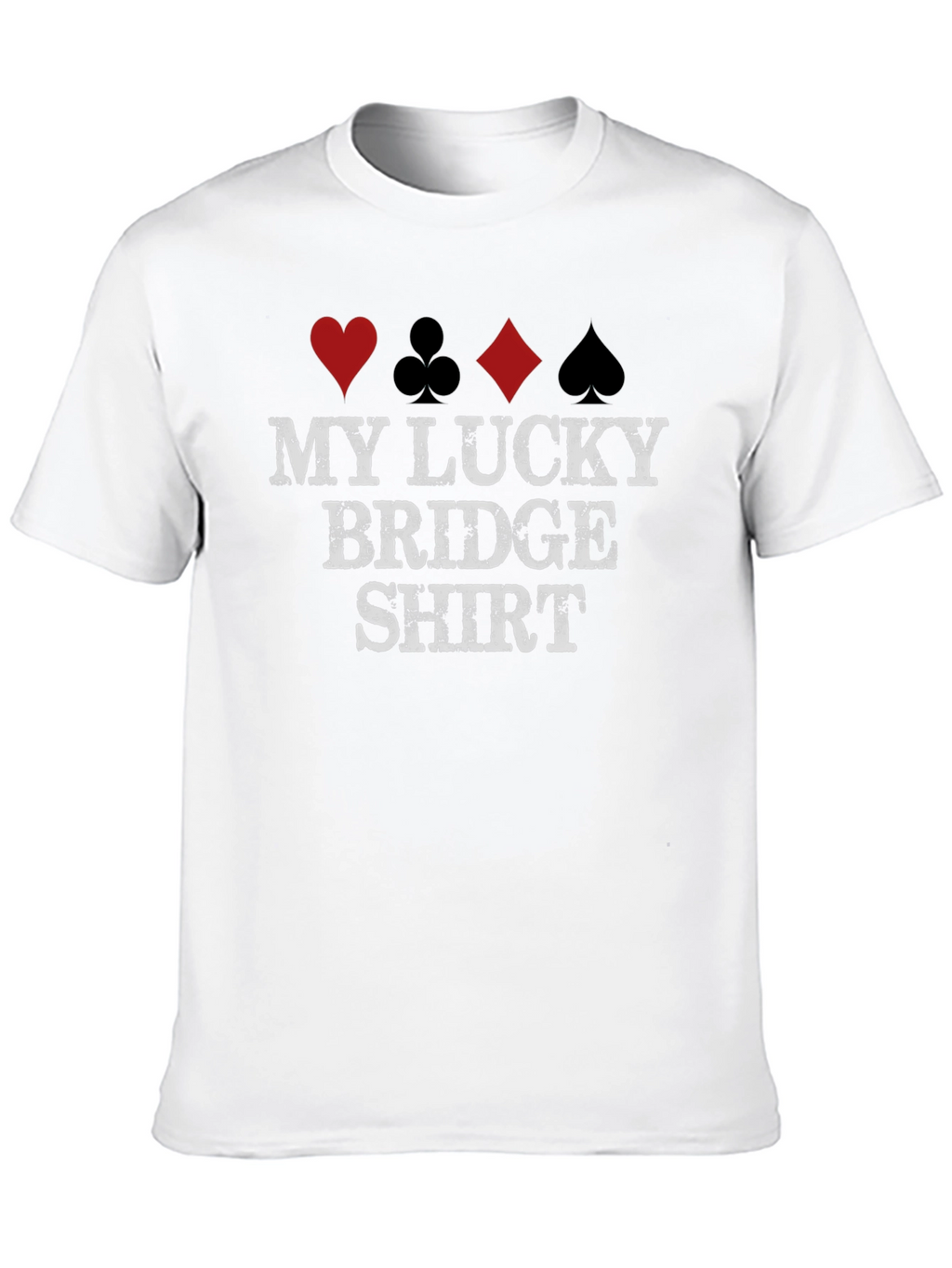 Lucky Bridge Shirt - Card Suit Design Tee